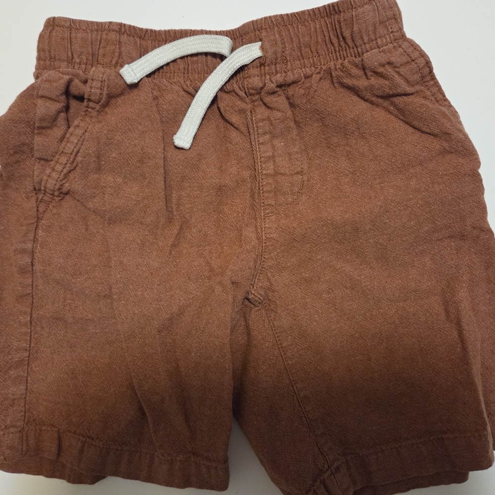 Only Kids Brown Shorts with White Drawstring